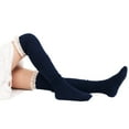 thumbnail image 4 of Fgnfyis Womens Knit Solid High Splice Lace Knee High Stockings Long Socks Warm Comfortable, 4 of 8