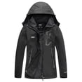 thumbnail image 1 of Diamond Candy Large RainCoat With Removable Hood In Black, 1 of 4