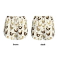 thumbnail image 6 of Uemuo Funny Chicken Pattern Women's Athletic Shorts High Waisted Running Shorts with Liner Pockets Gym Elastic Workout Shorts-X-Large, 6 of 9