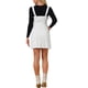 thumbnail image 3 of Vestido de mezclilla A-Line para mujer con tirantes ajustables estilo CHIC, primavera verano, color blanco, 3 of 6