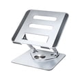 thumbnail image 1 of N8 Laptop Stand Aluminum Alloy Computer Folding Riser Adjustable Laptops PC Tabletop Mount For Notebook Tablet Computer XZ05 silver, 1 of 5