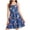 Dark Blue, variant on Girls Summer Dresses Boho Ruffled Spaghetti Strap Tiered Dresses Casual Midi Cami Sundress Blue Size 15