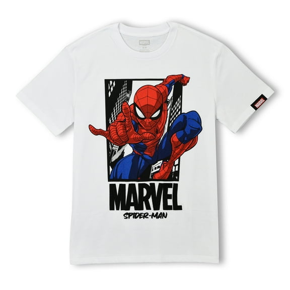 Mens Marvel: Spider-Man Friendly Neighborhood Logo T Shirt