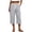 6# Light Gray, variant on Waffle Cargo Shorts for Women Summer Capri Baggy Below Knee Long Shorts with Pockets Drawstring Elastic Waist 3/4 Pants Khaki L