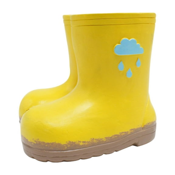 Vsenkes Rain Boots Figurine Flower Pot Creative Statue for Room Office