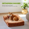 thumbnail image 5 of EDX Premium 42"X32" Orthopedic Dog Bed for XL Dogs - Memory Foam Pet Sofa with Non-Slip Base and Easy-Clean Cover, Brown, 5 of 8