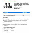 thumbnail image 2 of Front Rack and Pinion Mount Bushing - Compatible with 1999 - 2006 Chevy Silverado 1500 RWD 2000 2001 2002 2003 2004 2005, 2 of 2