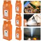 thumbnail image 4 of JShteea Lámpara LED Ahorro Impermeable Portátil para Coche Exterior Playa Naranja 5 Uds., 4 of 7