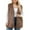 #4 Coffee, variant on ZUKMRJPC Women's Faux Fur Vest Coats Sleeveless V Neck Open Front Cardigan Solid Color Winter Fluffy Fur Warm Thickened Outwear