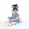 thumbnail image 3 of Realistic Reborn Toddler Doll, 22 inch Summer Holiday Daisy,Special Birthday Gift, Ages 3+, 3 of 13