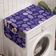 thumbnail image 1 of Abstract Washing Machine Organizer, Pastel Formless Circular Ovals Ellipse Round Spots Creative Hippie, Anti-slip Fabric Top Cover for Washer and Dryer, Violet Purple, by Ambesonne, 1 of 1
