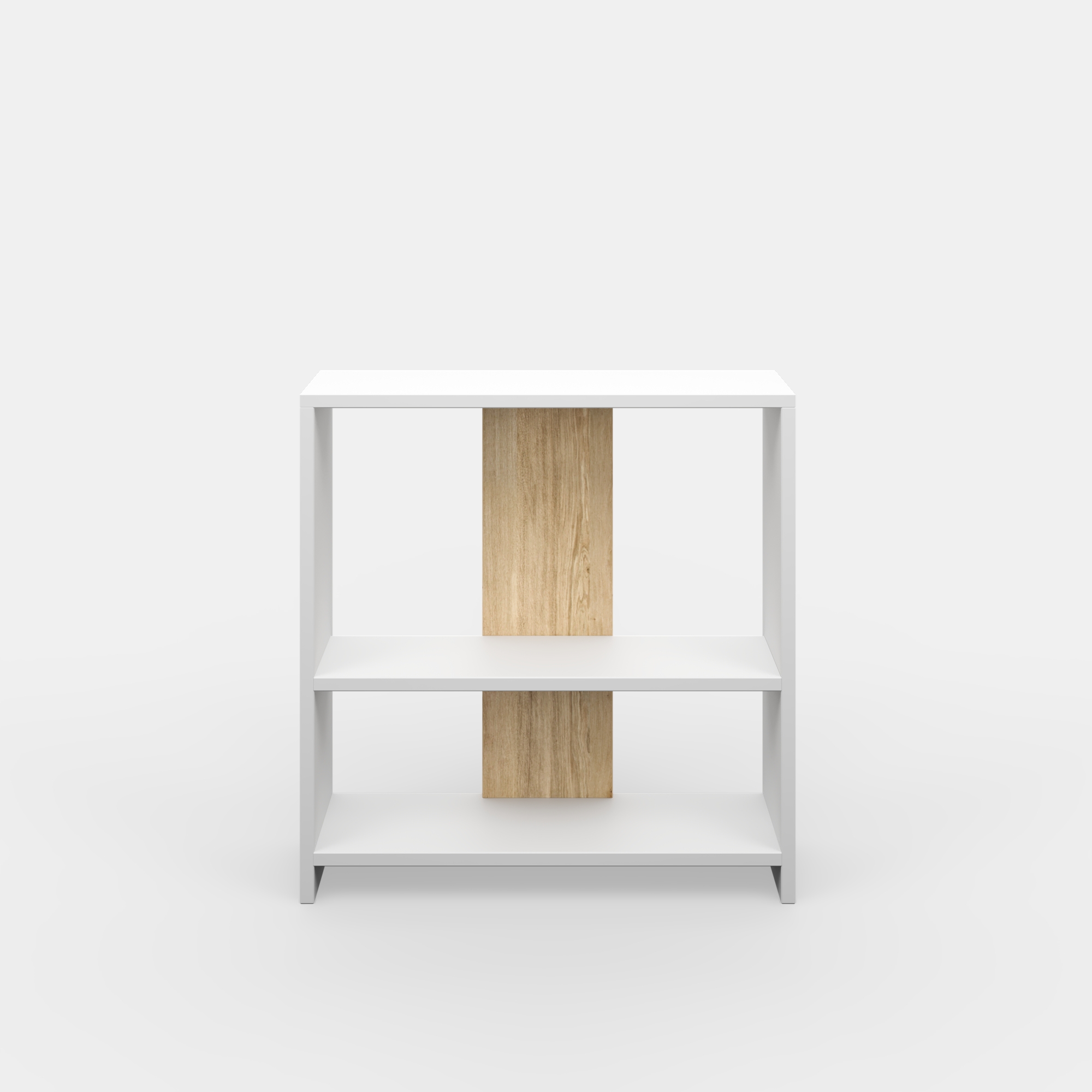 Ada Home Decor Sydney Side Table, White/Oak
