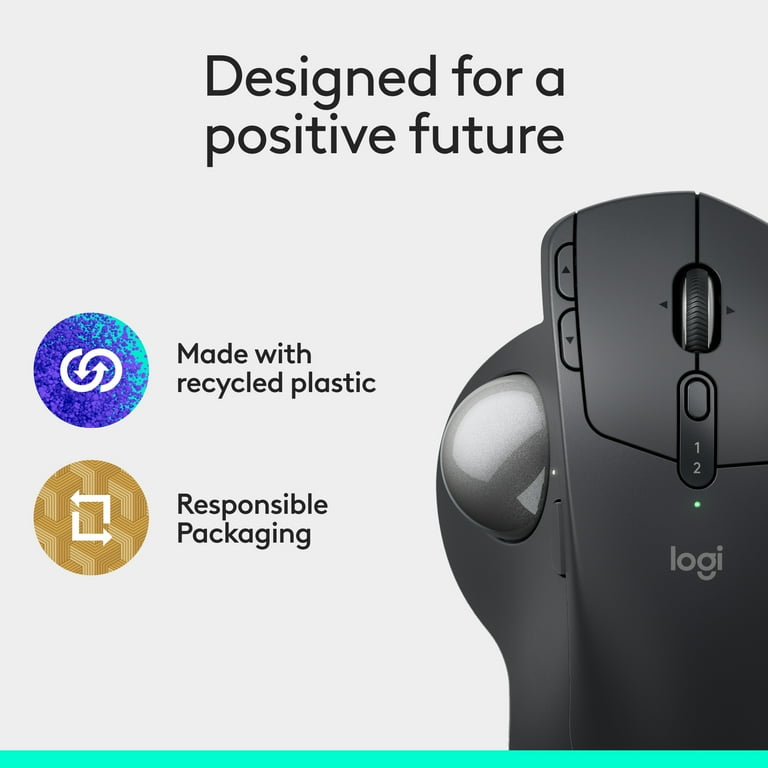 Logitech MX Ergo S Plus Advanced Wireless Trackball Mouse