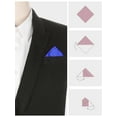 thumbnail image 3 of INSPIRE CHIC Men's Pocket Squares Solid Color Handkerchiefs Royal Blue One Size, 3 of 4