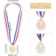 thumbnail image 2 of 12 paquetes de medallas de juegos deportivos, patrón de copa de desafío, medallas de premio para ganadores, medallas de premio genuinas, medallas de oro, plata y bronce con cinta Nick, 2 of 6