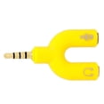 thumbnail image 3 of U Shape 3.5mm Audio Adapter Splitter Plug Mobile Phone Earphones Splitter Earphone Cable Adapter Workhe, 3 of 4