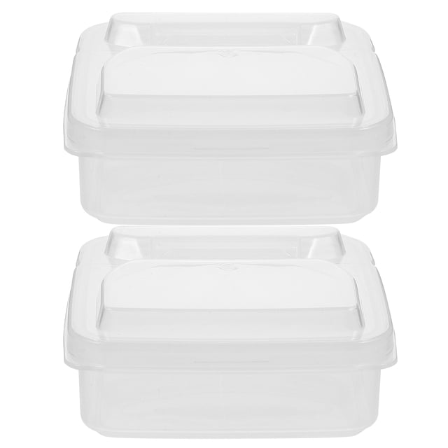 2 Unids Queso Cajas de rebanada Cajas de porción de alimentos Mantequilla platos Cajas de queso de fresco