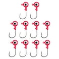 thumbnail image 1 of Eye Colorful Heads With Snag Barbed Hooks – Saltwater/Freshwater Fishing Durable Core, 1 of 5