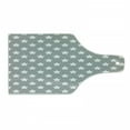 thumbnail image 1 of Star Cutting Board, Big Stars Pattern Monochrome Modern Design Starry Night Themed, Decorative Tempered Glass Cutting and Serving Board, Wine Bottle Shape, White Grey, by Ambesonne, 1 of 1