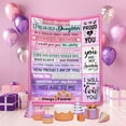 thumbnail image 3 of LHSHID 13 Year Old Daughter Gifts 13th Birthday Gifts for Daughter Best Gifts for 13 Year Old Daughter from Mom Dad Funny 13th Daughter Christmas Ideas Throw Blanket 60"x80", 3 of 6