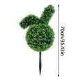 thumbnail image 3 of YWIYIUD 35.4inch Artificial Rabbit-Shaped Topiary Tree with BallTree Decoration, Artificial Rabbit Potted for Indoor and Outdoor Easter Holiday Garden Porch Decor 1PC, 3 of 9