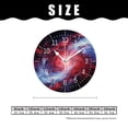 thumbnail image 2 of 14 Inch Wall Clock Battery Operated Silent Clock Decorative for Office, Kitchen, Outdoor, Living Room，3D Galaxy And Nebula Art, 2 of 4
