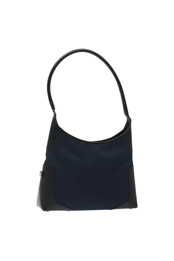 Pre-Owned Salvatore Ferragamo Vintage Canvas Navy Canvas Shoulder Bag Bag