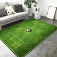 thumbnail image 1 of Alfombra para campo de fútbol sala | Tapete para mesa de centro de sala | Alfombra decorativa para dormitorio | Felpudo para la entrada de casa para aficionados al deporte, 1 of 6