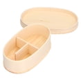 thumbnail image 4 of Nikou 800 ML Portable Bento Boîte À Lunch en Bois Conteneur De Nourriture De Stockage Enfants pour Voyage Bureau Camping Pique-Nique, 4 of 14