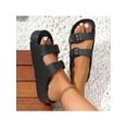 thumbnail image 7 of Women Adjustable Double Buckle Sandals Waterproof Comfortable EVA Beach Slide Flat Shoes 2026, 7 of 7
