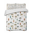 thumbnail image 2 of Palm Trees Twin XL Size Down Alternative Comforter, Lightweight Comforter Quilt Bedding Set with Pillow Shams Summer Botanical Tropical Plants Kayaks All Seasons Bed Comforter Duvet Insert 68"x98", 2 of 7