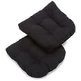thumbnail image 2 of Coussin de Chaise de Salle à Manger Capitonné en Microsuède en Forme de U de 19 Po (Ensemble de 2), 2 of 3
