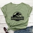 thumbnail image 3 of Camiseta Grandmasaurus 100 % algodón, divertida camiseta de regalo de cumpleaños para abuela, linda camiseta de manga corta con gráfico de dinosaurio para mujer, 3 of 5