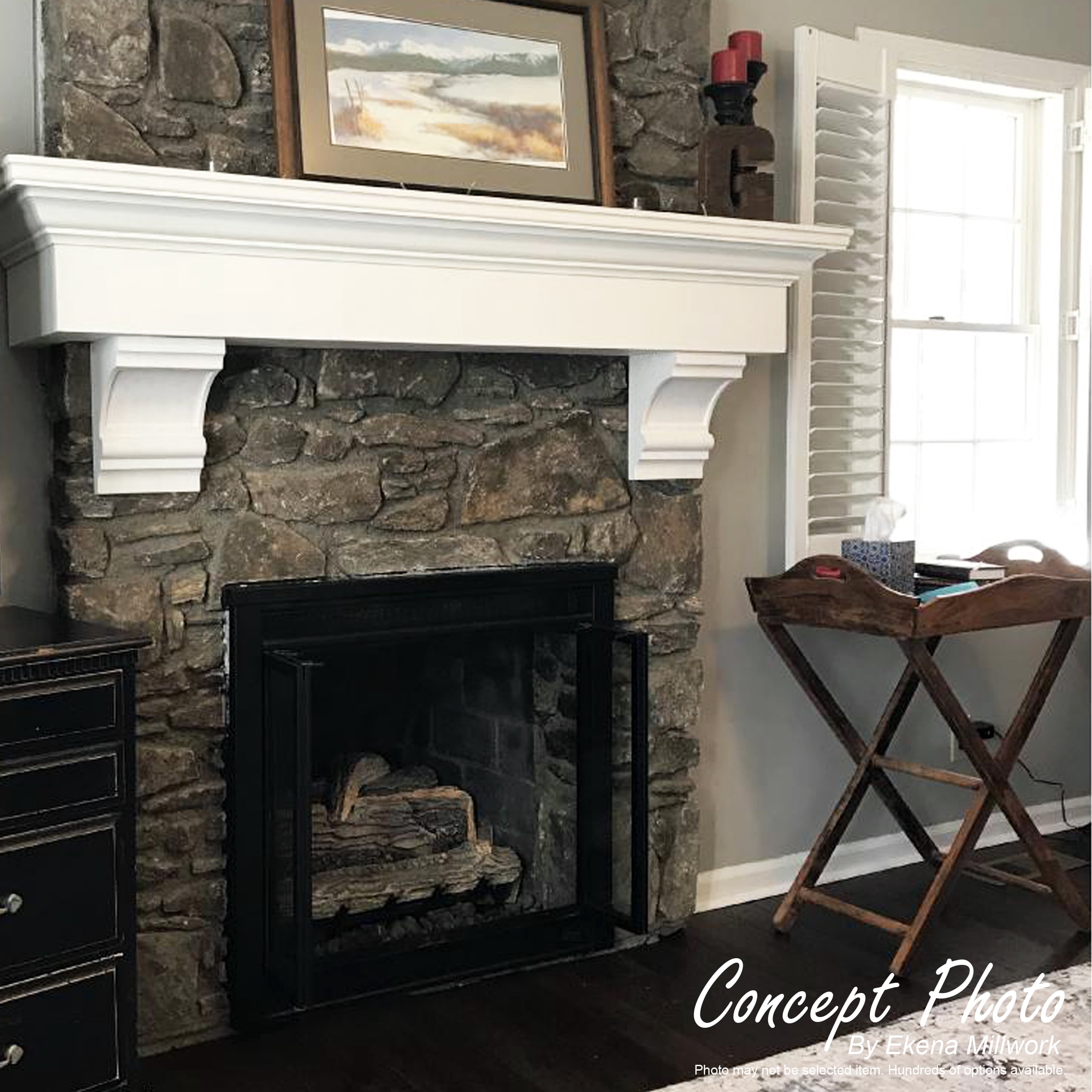 Ekena Millwork 2"W x 7"D x 11 5/8"H Standard Rockford Architectural Grade PVC Corbel