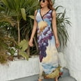 thumbnail image 3 of Fruit Purple Grapes Sleeveless Dress Woman Fashion Long Dresses Women's Summer Suit Dress 2025, 3 of 7