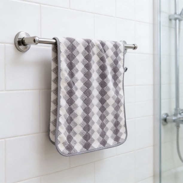 Accesorios de baño Toalla facial de vellón Corales Toalla doméstica gruesa y suave Adecuada para limpiar la cara y las manos Ideal para usar en el baño o la cocina Toallas de poliéster