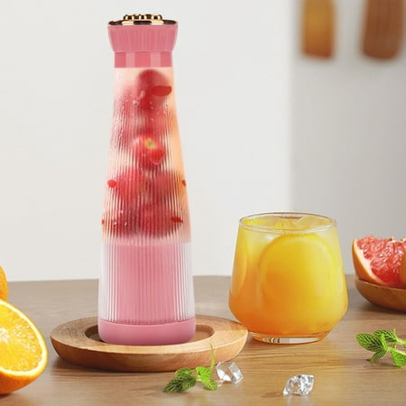 

JMKQLZ Portable Juicer Cup Cordless Vessel Personal Blender for Shakes & Smoothies Leakproof USB Rechargeable Household Small Juicer for Women Men