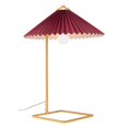thumbnail image 1 of ZUO Charo Lampe de Table Moderne à 1 Lumière en Rouge et Or, 1 of 8