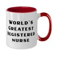 thumbnail image 2 of Cute Registered nurse, World's Greatest Registered nurse, Registered nurse Two Tone 11oz Mug From Friends, 2 of 2