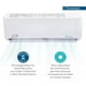 thumbnail image 4 of Aire acondicionado Evans Hi-Plus12 Mini split Frío 12000 BTU Blanco SEER 12 208V - 230V AC-MS-1.0T-1 negro, 4 of 5