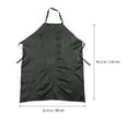 thumbnail image 2 of OFFIGAM Black PVC Work Apron Mens Adjustable Heavy Duty Apron for Kitchen Restaurant and Industrial Use, 2 of 8