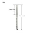 thumbnail image 2 of Unique Bargains 2Pcs Metric Taps M6 Pitch Thread Plug Tap HSS for Clocks and Watches DIY, 2 of 4