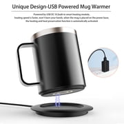 cup warmer,Cup And Cup Warmer Constant Temperature Coffee Lid Auto And Lid Temperature 12.3oz Warmer With Office Heat 131-149℉ 304 Stainless Warmer Thermal With Cup Layer 304 12.3oz Layer