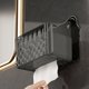 thumbnail image 1 of Caja de almacenamiento de pañuelos de pared | Toallitas húmedas de plástico y organizador de pañuelos | Instalación adhesiva sin taladro | Opciones de color transparente | Inicio Cocina Baño Oficina, 1 of 6