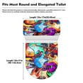 thumbnail image 7 of COEQINE Multicolor Guitar Toilet Lid Dust Cover Set Machine Washable Replacement Easy Installation with a 2-Piece Toilet Cover Set, Fits Most Tanks & Lids, 7 of 7