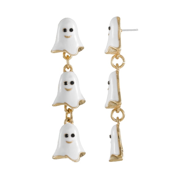 Way to Celebrate Halloween Friendly Ghost Earrings