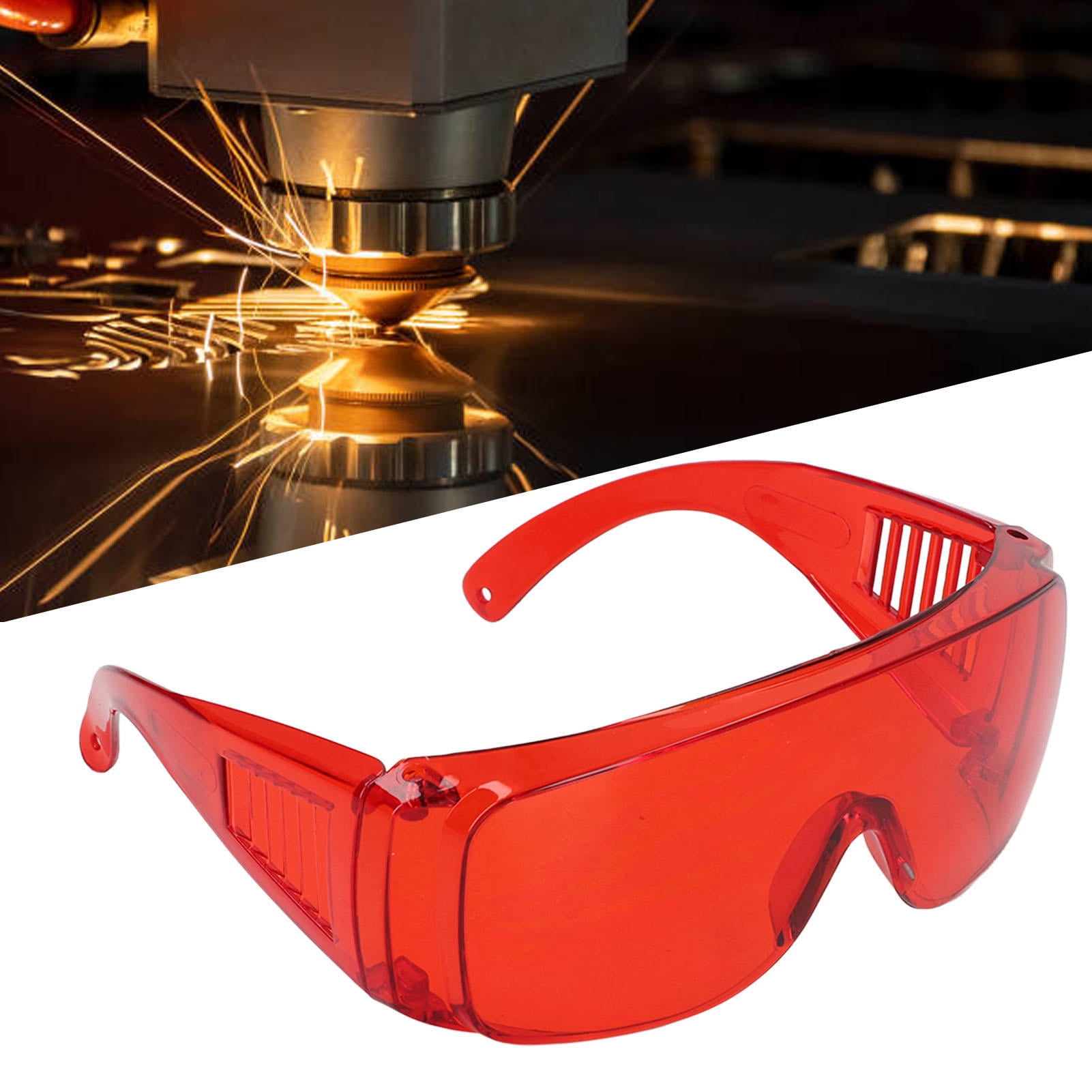 Yajisi 180‑532nm Laser Safety Goggles Red Protective Glasses for Fiber Optic Technicians – 1 Pair