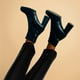 thumbnail image 5 of 1 UNID LEGGINGS DE CUERO PANTALONES ALTA PANTALONES DE LAS MUJERES MEDIAS ELÁSTICAS PANTALONES DE MODA, 5 of 6