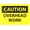 Metal tin sign 171, variant on Caution Overhead Work Metal Tin Sign Vintage Warning Caution Wall Art Decor for Home Business Office Yard Garage Farmhouse Bar Street Indoor Outdoor Wall Decoration 8x12 Inch