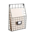 thumbnail image 4 of Contemporary Home Living Set of 2 Black Wire Wall File Basket Storage, 45", 4 of 4